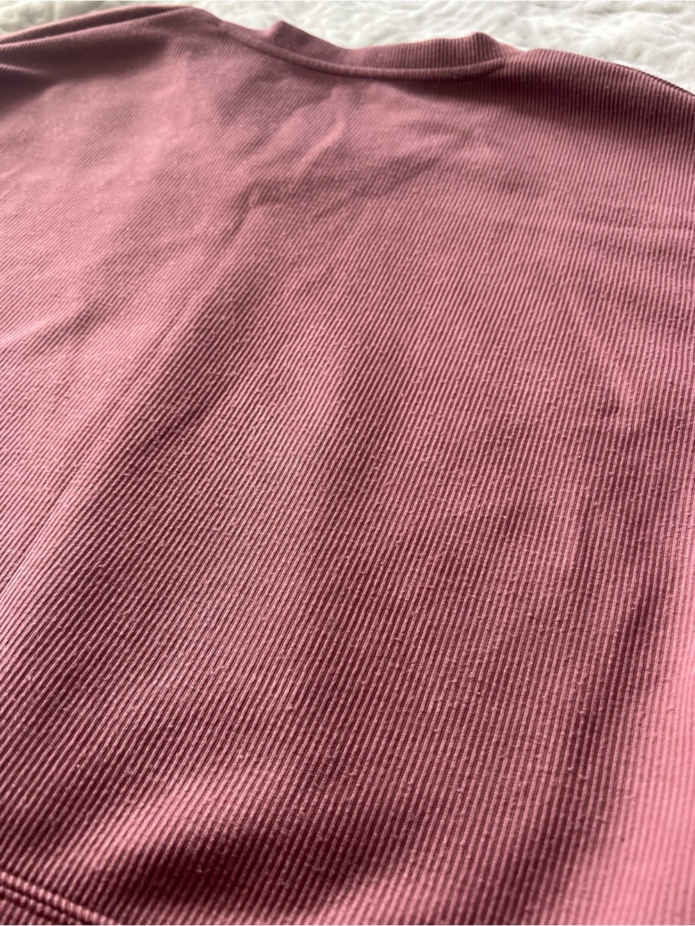 Recreation Thread & Supply V-Neck Ribbed Sweater in Dusty Rose | Size M - Picture 9 of 9